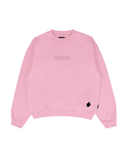 Victory Embroidery Pink Crewneck