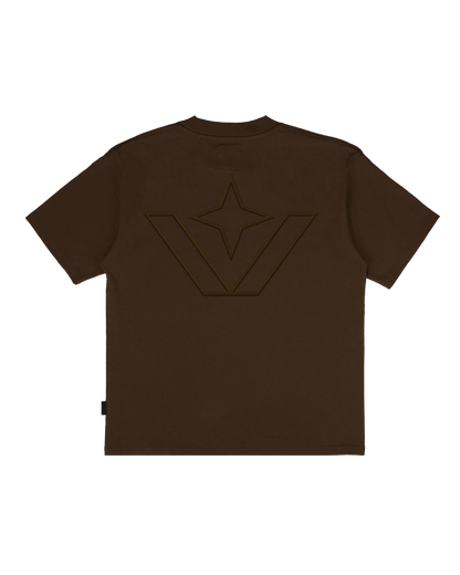 Embroidery Victory Brown Tee