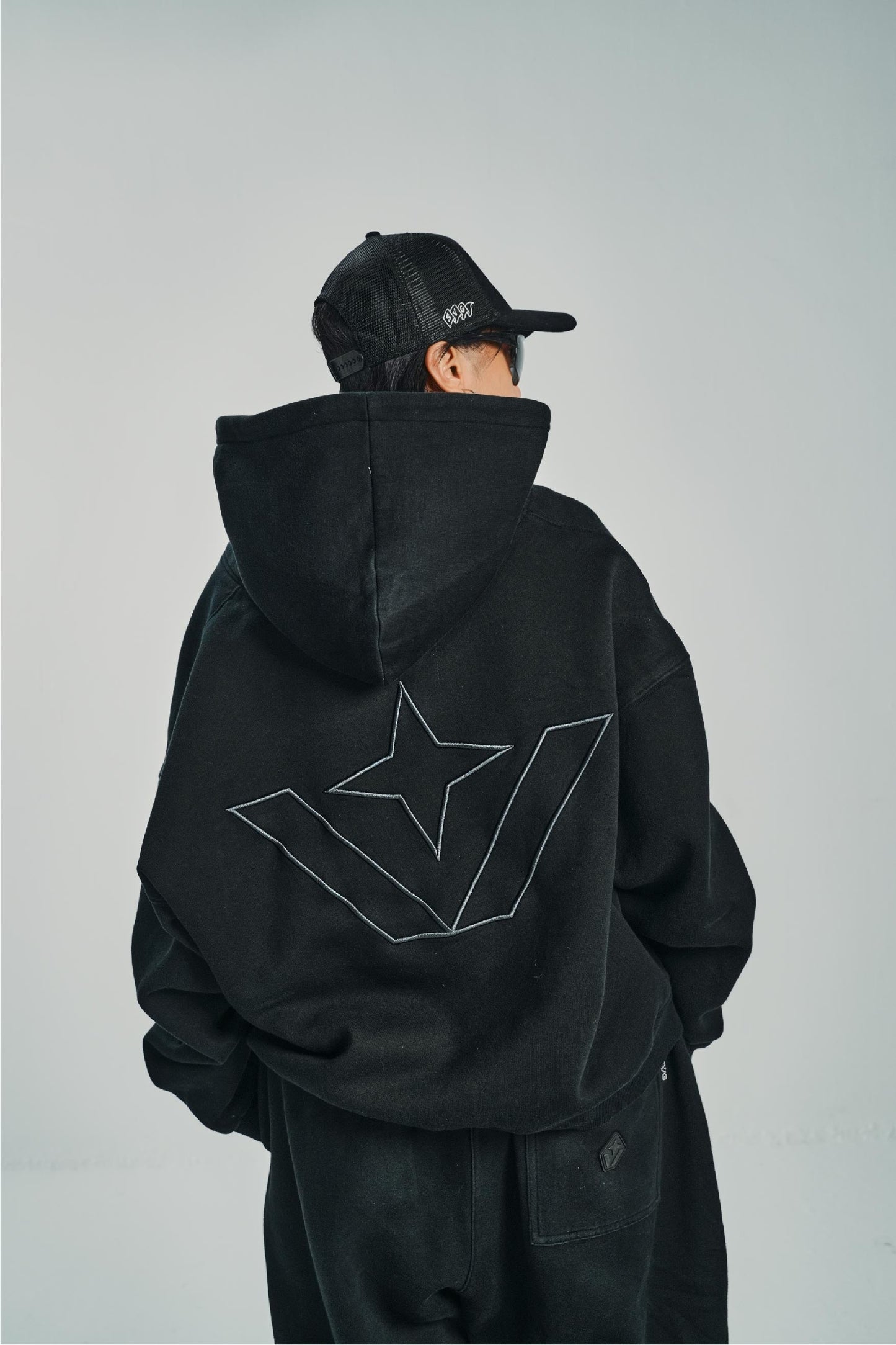 Zipped Black Suit Set