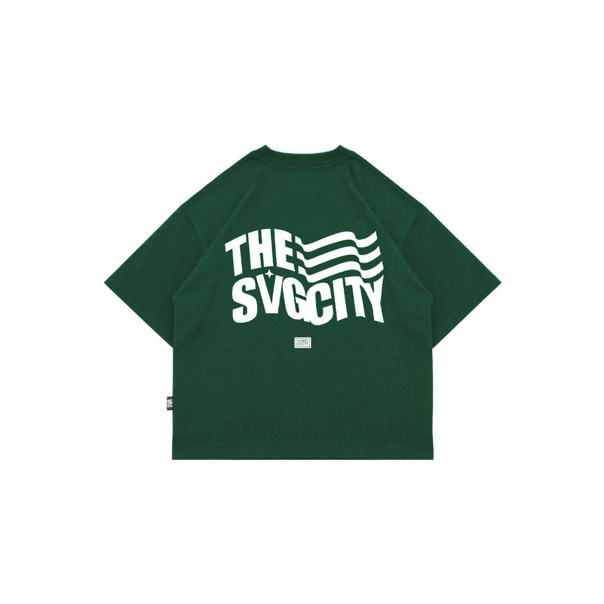The SVG City Waving Flag Tee Green