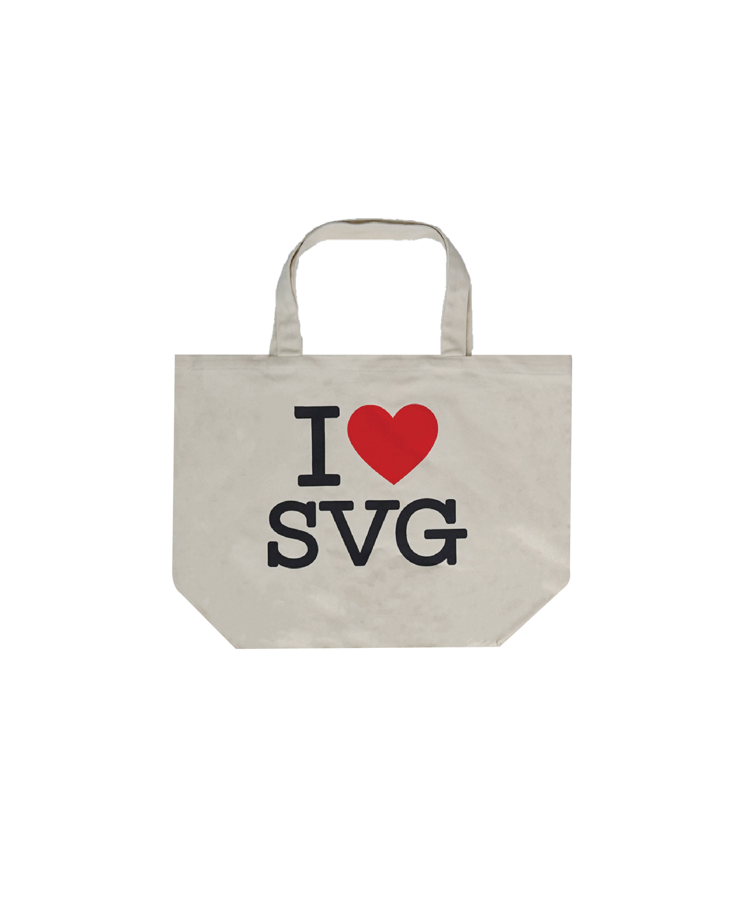 I Love SVG White Totebag