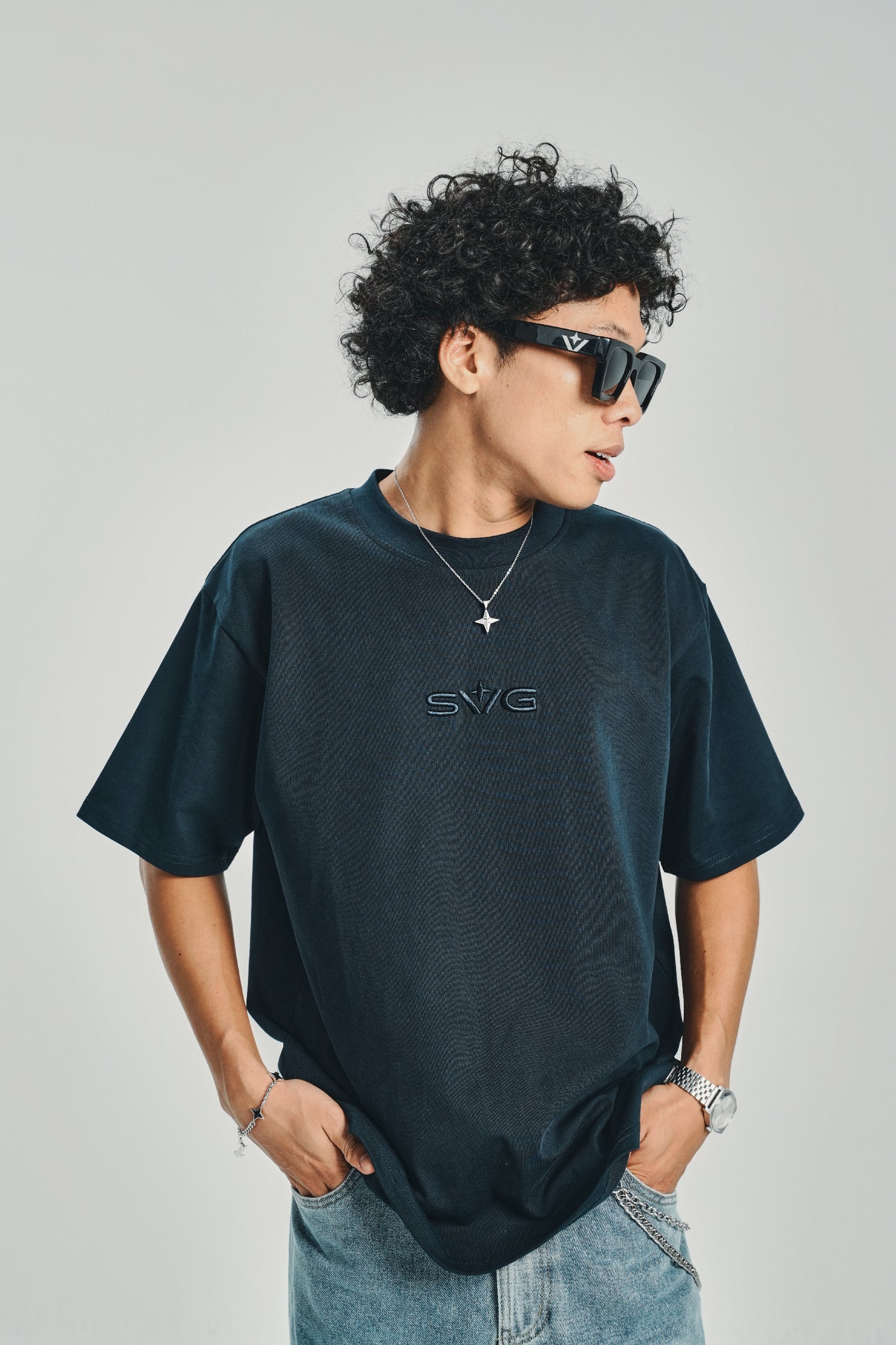 Embroidery Victory NavyBlue Tee