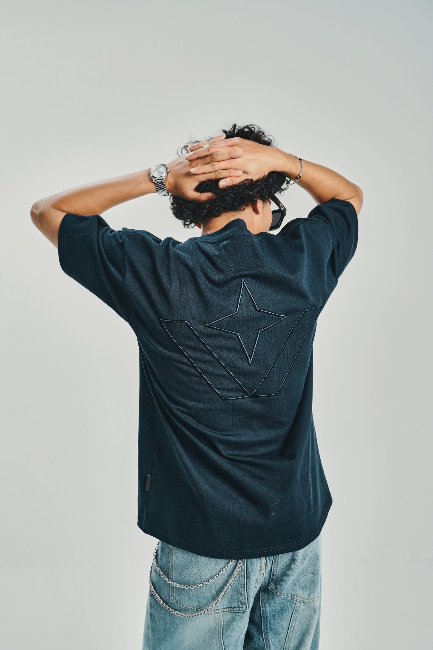 Embroidery Victory NavyBlue Tee