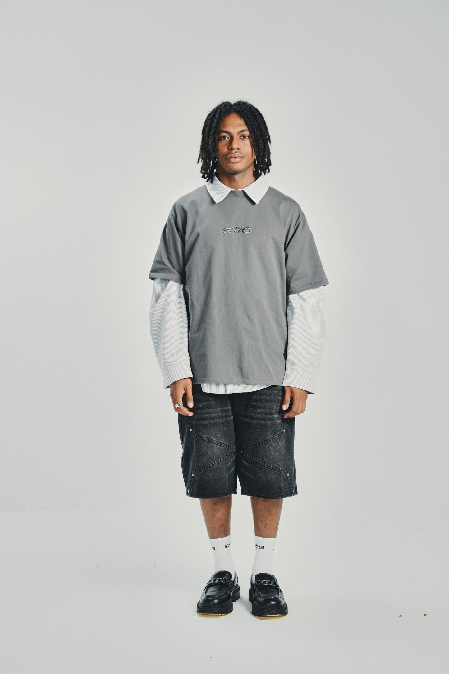 Embroidery Victory Grey Tee