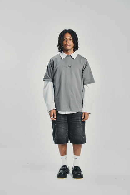 Embroidery Victory Grey Tee
