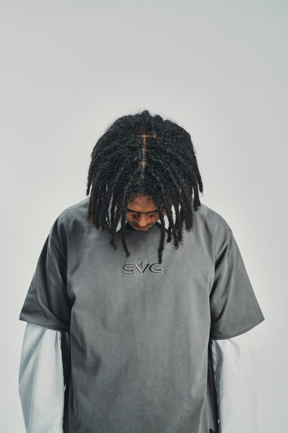 Embroidery Victory Grey Tee