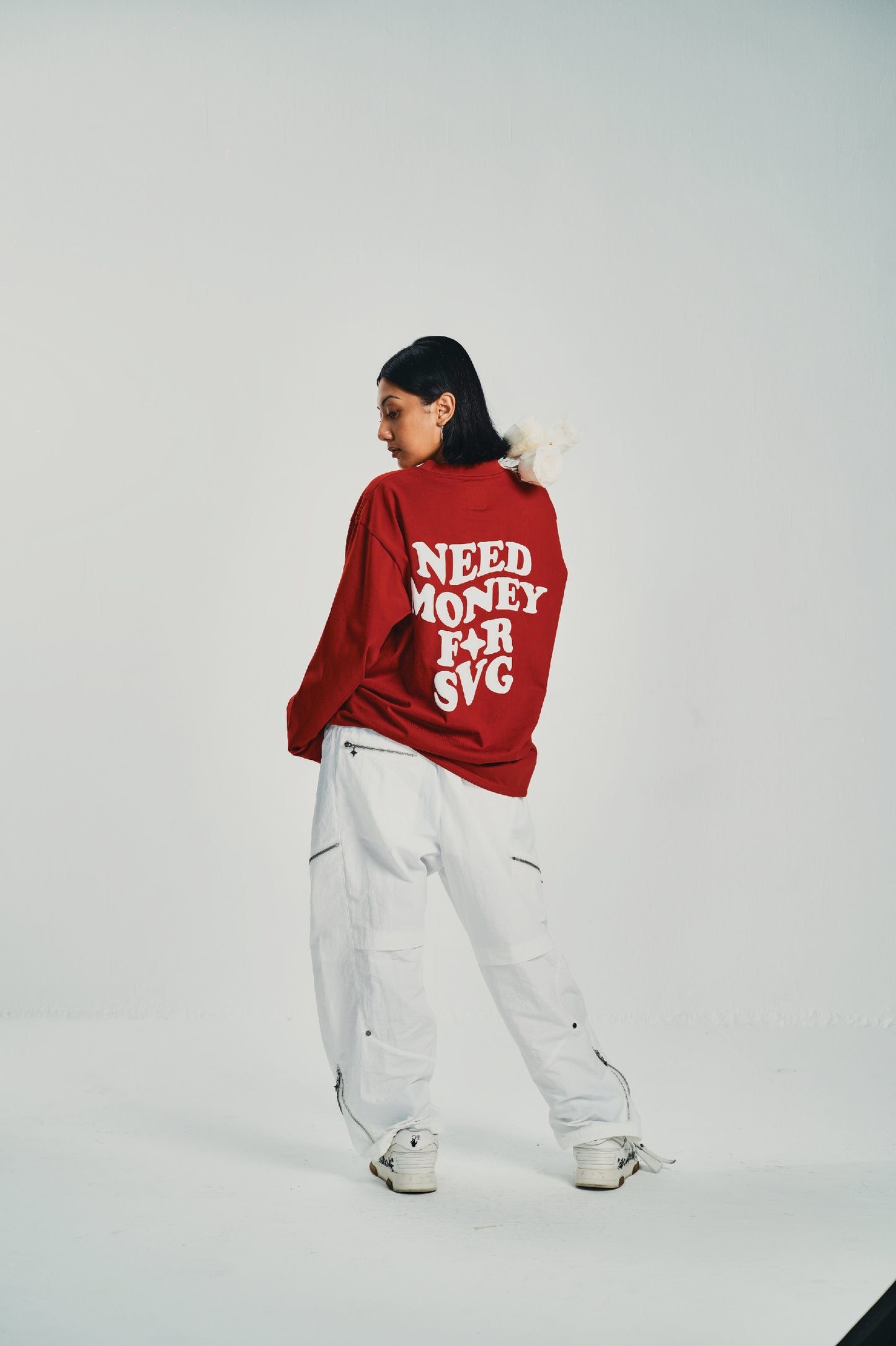 Need Money For SVG Maroon Longsleeve Tee