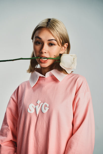 Need Money For SVG Pink Longsleeve Tee