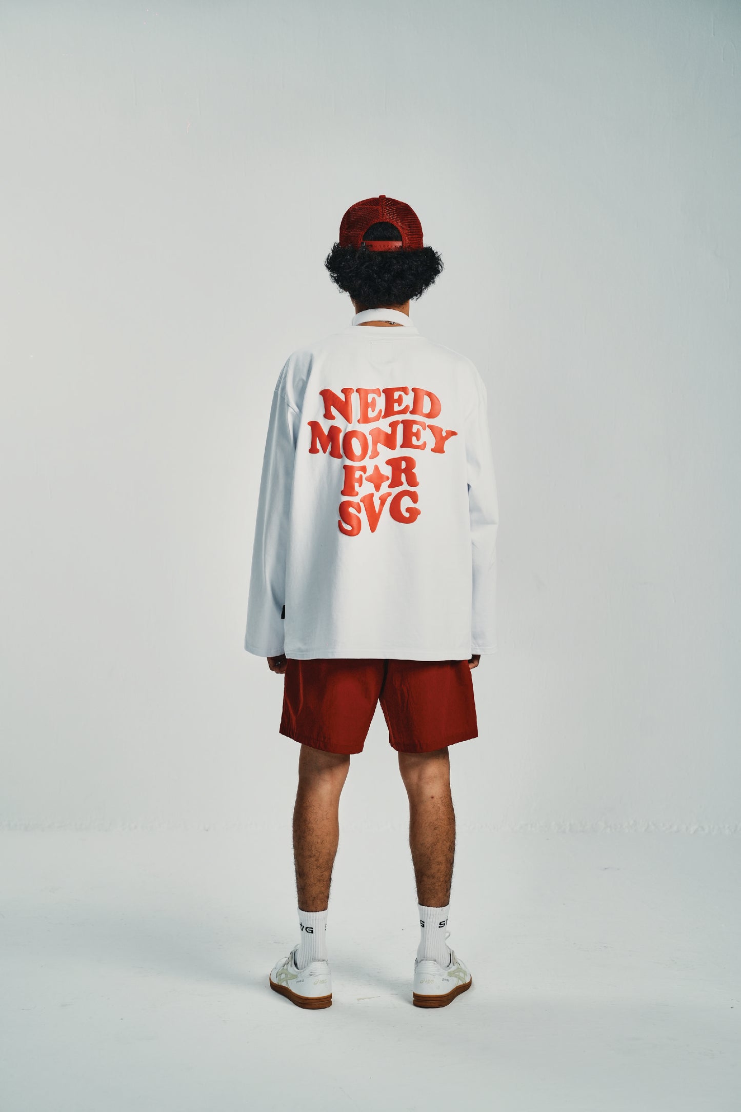 Need Money For SVG White Longsleeve Tee