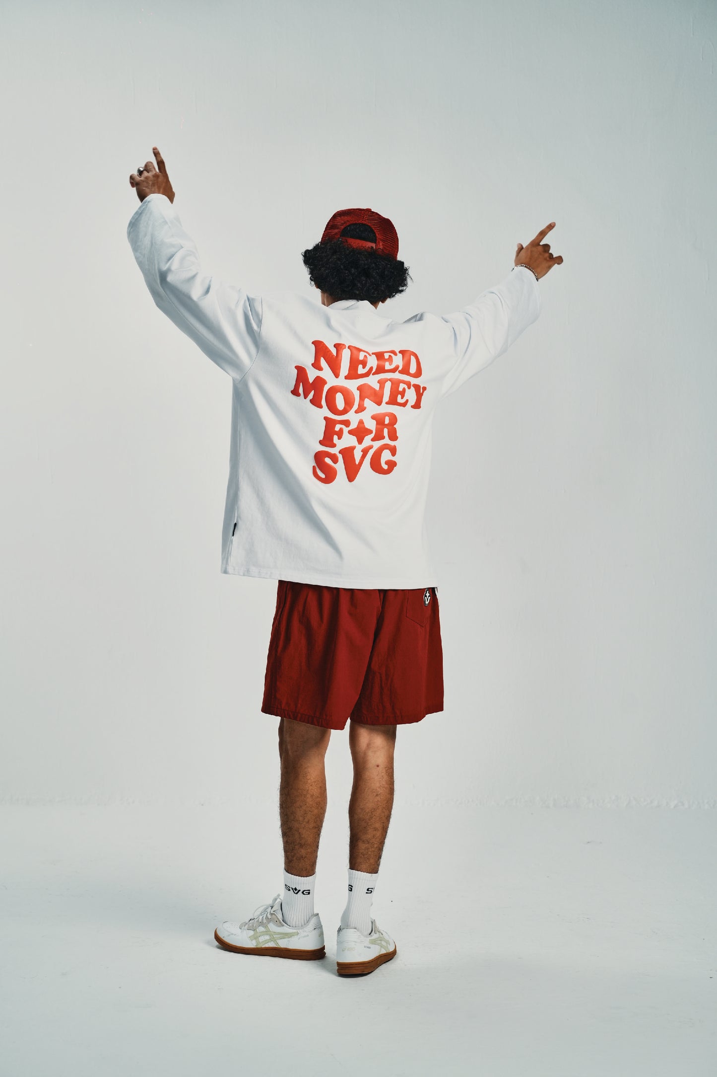 Need Money For SVG White Longsleeve Tee