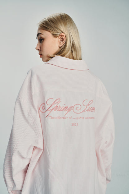 Spring Summer Pink Stripes Shirt