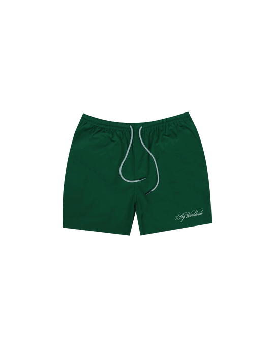 Cursive Green Short